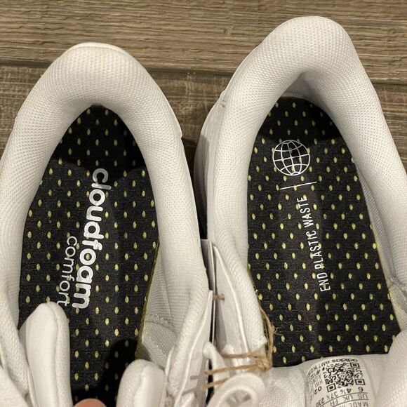 Adidas Grand Court 2 Sneakers White Gold Metallic Womens 6 GW9213 Shoes Youth 5 - Picture 15 of 16